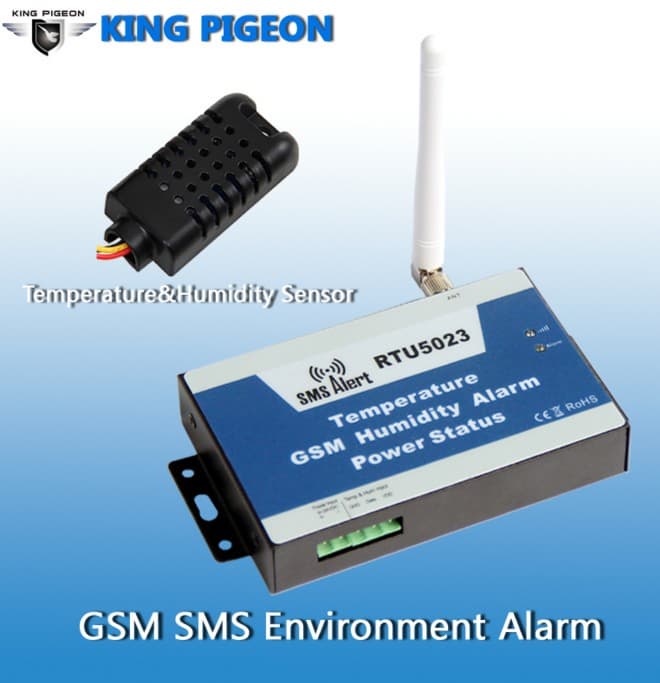 GSM Temperature humidity monitoring alarm RTU5023